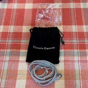 Victoria Emerson Silver and Gray Wrap Bracelet